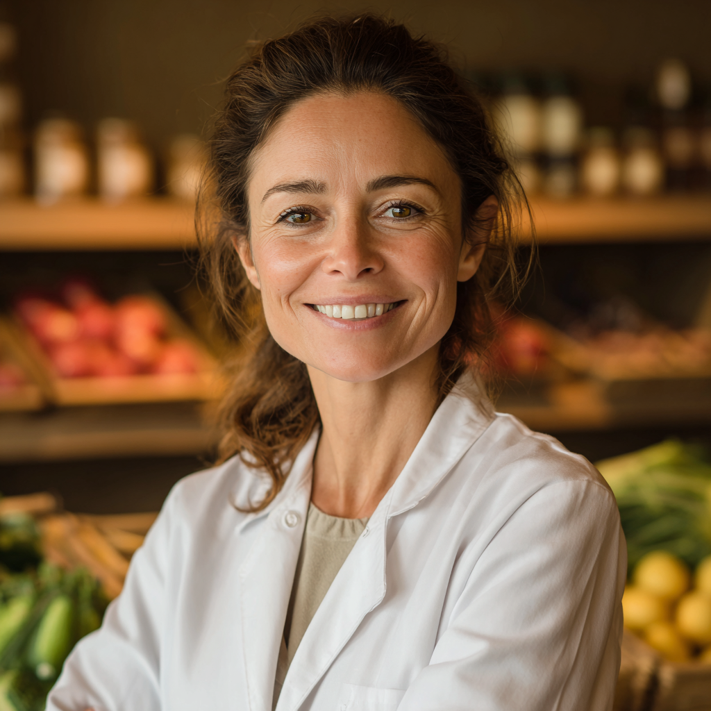 Усмихнати хора на средна възраст от европейски произход, които се радват на здравословна храна и изглеждат енергични и щастливи