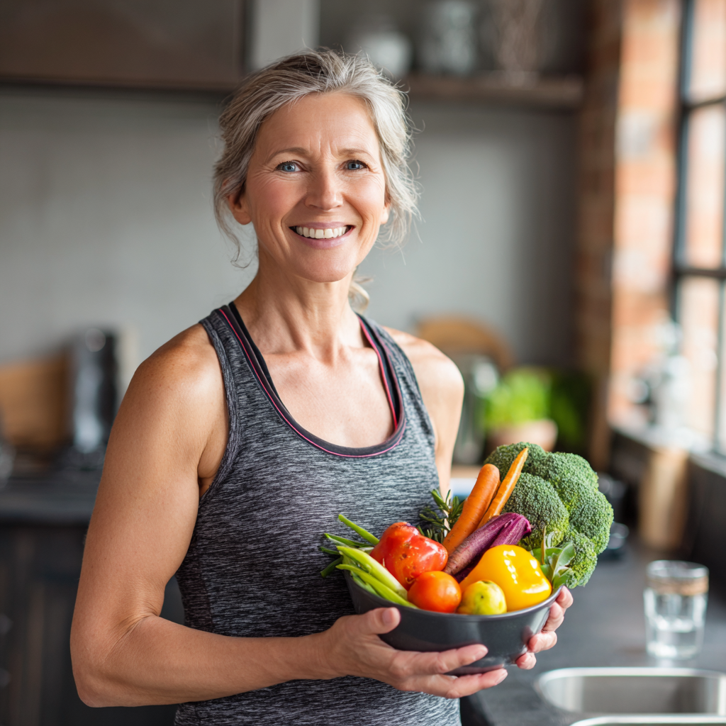 Активни хора от европейски произход в различни възрасти, упражняващи физически активности и изглеждащи щастливи и енергични